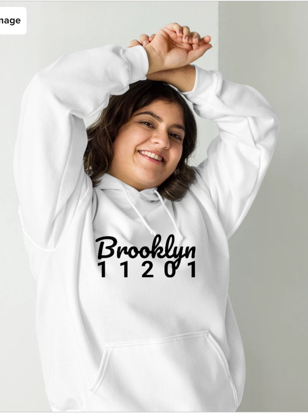 Rep Your Hood(ie) Customize your Zipcode and City (Black Lettering)